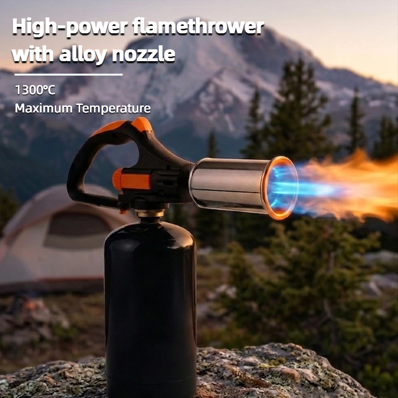 FYROXIA 1300C Max Temperature Propane Blowtorch for Outdoor BBQ