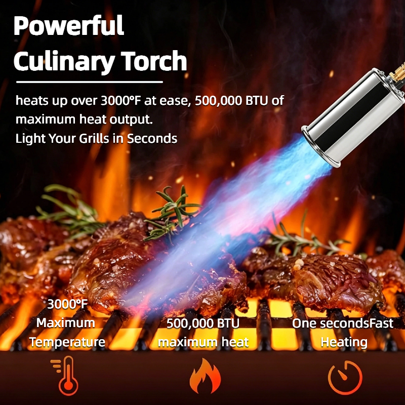 FYROXIA 3000F Propane Torch Gun with Anti Slip Grip for Camping