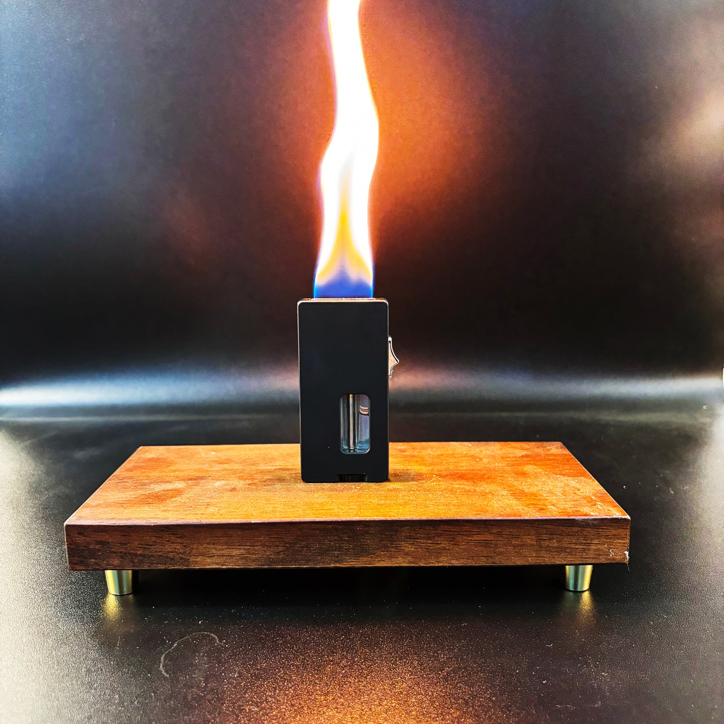 FY-Roxia Magic Flame Lighter - Windproof Torch Lighter with Vibration Ignition, New Wide Yellow Flame Design for Kitchen & Outdoor Use, Perfect Gift